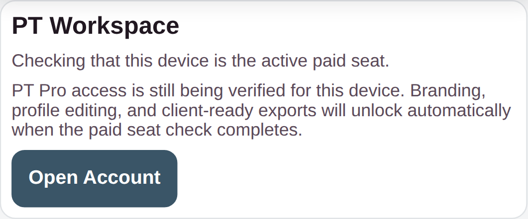 Review the PT Pro workspace