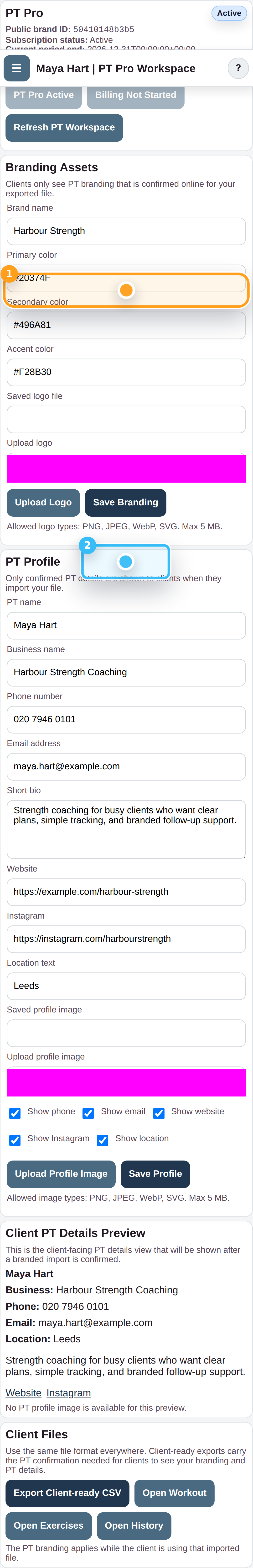 Save the PT branding