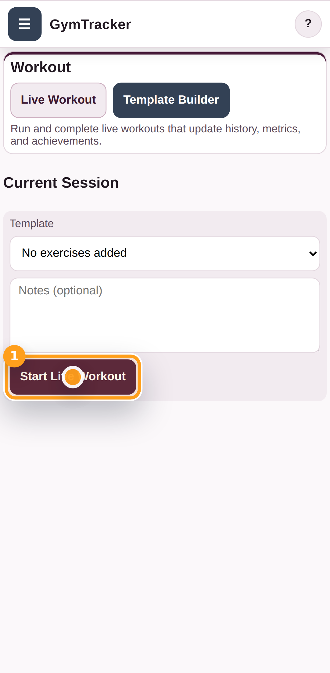 Start a live session